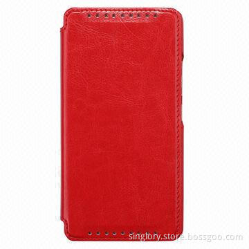 Flip PU Leather Mobile Phone Case for HTC One Max (T6/8060), Various Colors Available